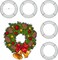 10 Inch Wire Wreath Frame Metal Wreath Form Front Door Wreath Ring for Decors Crafts DIY,5 Pack